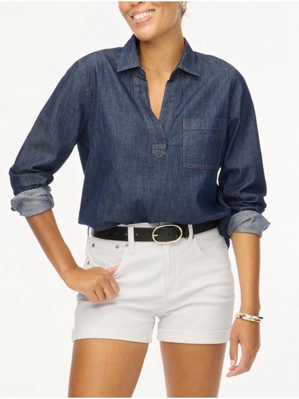 J Crew Shorts 25 Denim White